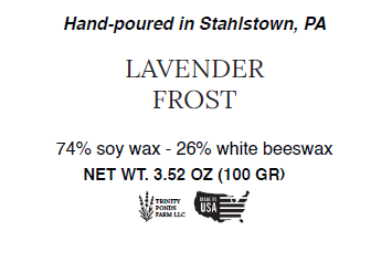 Lavender Frost Wooden Wick Candle