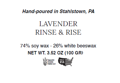 Lavender Rinse & Rise Wooden Wick Candle