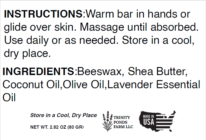 Bee-Soft Lavender Lotion Bar