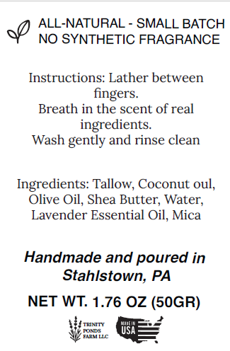 Single Serve Wild Lavender Soap - Pumpkins