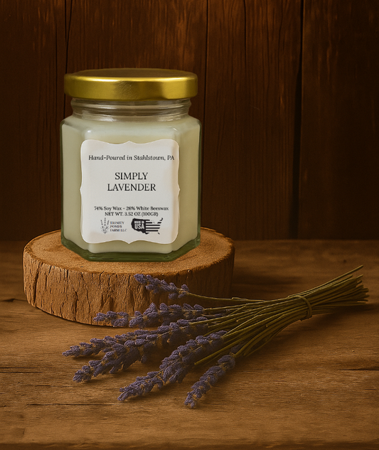 Simply Lavender Wooden Wick Candle