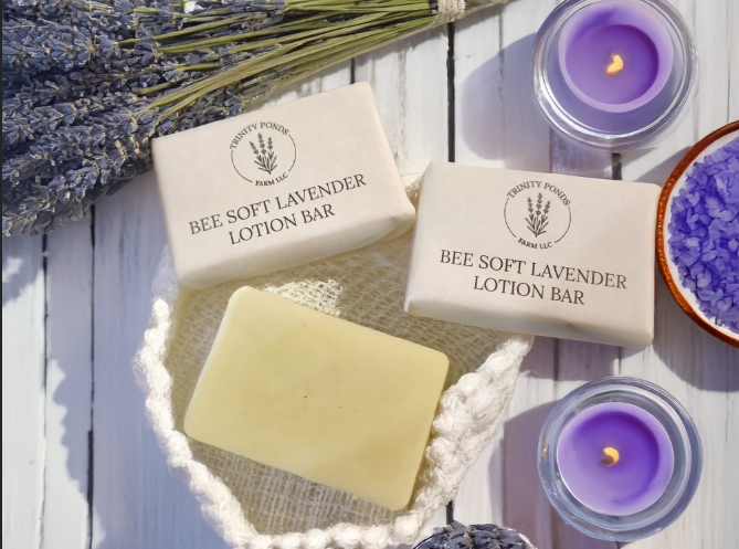 Bee-Soft Lavender Lotion Bar