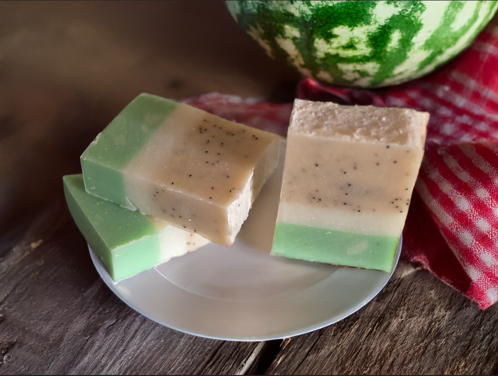 Ghost Melon Soap | Watermelon Poppy Seed Soap Bar