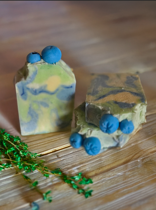 Blueberry & Thyme Soap | Handmade Cold Process Soap Bar