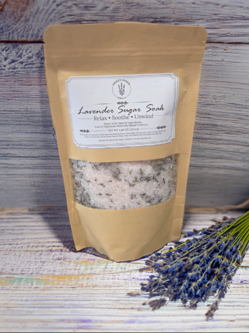 Lavender Sugar Soak | Epsom Bath Soak with Lavender