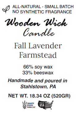 Purple Jack-o-lantern Pumpkin Wooden Wick Candle