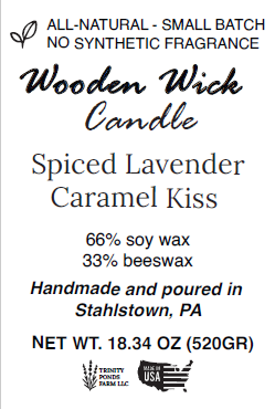 Purple Jack-o-lantern Pumpkin Wooden Wick Candle