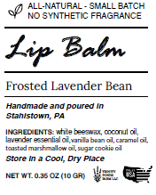 Frosted Lavender Bean Lip Balm