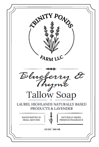 Blueberry & Thyme Soap | Handmade Cold Process Soap Bar