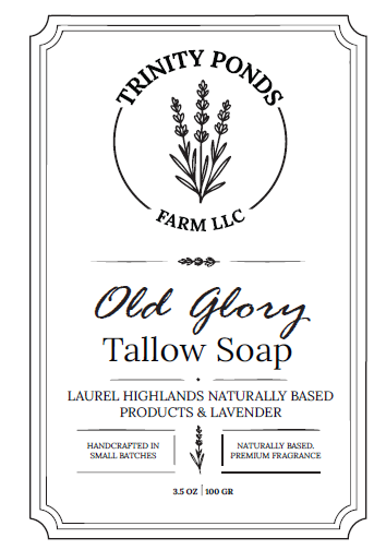 Old Glory Soap | Patriotic Red, White & Blue Handmade Soap